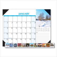 House of Doolittle Earthscapes Scenic Desk Pad Calendar, 22 x 17, 2022 (147)