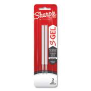 Sharpie S-Gel S-Gel 0.7 mm Pen Refills, Medium 0.7 mm Bullet Tip, Black Ink, 2/Pack (2096168)