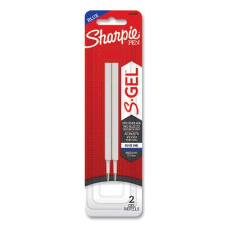 Sharpie S-Gel S-Gel 0.7 mm Pen Refills, Medium 0.7 mm Bullet Tip, Blue Ink, 2/Pack (2141127)