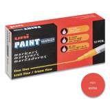 uni-Paint Permanent Marker, Fine Bullet Tip, Red (63702)
