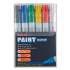 uni-Paint Permanent Marker, Medium Bullet Tip, Assorted Colors, 12/Set (63631)