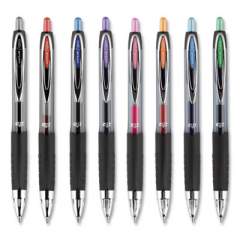 uni-ball Signo 207 Gel Pen, Retractable, Medium 0.7 mm, Blue Ink, Translucent Blue Barrel, 4/Pack (45532PP)