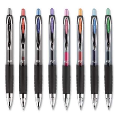 uni-ball Signo 207 Gel Pen, Retractable, Medium 0.7 mm, Blue Ink, Translucent Blue Barrel, 4/Pack (615714)