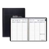 House of Doolittle Recycled Weekly Appointment Book Ruled without Appointment Times, 8.75 x 6.88, Black Cover, 12-Month (Jan to Dec): 2022 (25802)