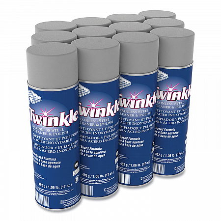 Stainless Steel Cleaner and Polish, 17 oz Aerosol Spray, 12/Carton (991224)