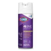 Clorox 4 in One Disinfectant and Sanitizer, Lavender, 14 oz Aerosol Spray, 12/Carton (32512)