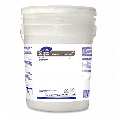 Suma Select A7 Rinse Aid, Warewashing, Unscented, 5 gal Pail (957273100)