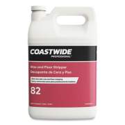 Coastwide Professional Wax and Floor Stripper, Ultra-Low Odor Soap Scent, 1 gal Bottle, 4/Carton (815054)