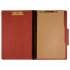 AbilityOne 7530009908884 SKILCRAFT Classification Folder, 2 Dividers, Letter Size, Earth Red