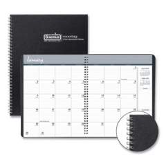House of Doolittle Monthly Hard Cover Planner, 11 x 8.5, Black Cover, 24-Month (Jan to Dec): 2022 to 2023 (262092)