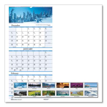 House of Doolittle Earthscapes Recycled 3-Month Vertical Wall Calendar, Scenic Photography, 8 x 17, White Sheets, 14-Month (Dec-Jan): 2021-2023 (3636)