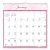 House of Doolittle Recycled Monthly Wall Calendar, Breast Cancer Awareness Artwork, 12 x 12, White/Pink/Gray Sheets, 12-Month (Jan-Dec): 2022 (3671)