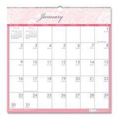 House of Doolittle Recycled Monthly Wall Calendar, Breast Cancer Awareness Artwork, 12 x 12, White/Pink/Gray Sheets, 12-Month (Jan-Dec): 2022 (3671)