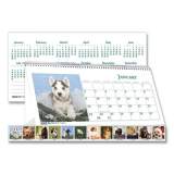House of Doolittle Earthscapes Recycled Desk Tent Monthly Calendar, Puppies Photography, 8.5 x 4.5, White/Multicolor Sheets, 2022 (3659)