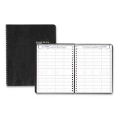 House of Doolittle Eight-Person Group Practice Daily Appointment Book, 11 x 8.5, Black Cover, 12-Month (Jan to Dec): 2022 (28102)