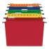 TRU RED Plastic Hanging File Pockets, Letter Size, 1/5-Cut Tab, Assorted Colors, 5/Pack (706811)