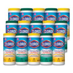 Clorox Disinfecting Wipes, 7x8, Fresh Scent/Citrus Blend, 35/Canister, 3/PK, 5 Packs/CT (30112CT)