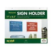NuDell Acrylic Sign Holder, Horizontal, 11 x 8 1/2, Clear (38008)