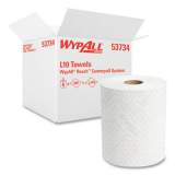 WypAll Reach System Roll Towel, 1-Ply, 11 x 7, White, 340/Roll, 6 Rolls/Carton (53734)