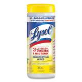 LYSOL Disinfecting Wipes, 7 x 7.25, Lemon and Lime Blossom, 35 Wipes/Canister, 12 Canisters/Carton (81145CT)