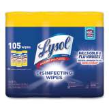 LYSOL Disinfecting Wipes, 7 x 7.25, Lemon and Lime Blossom, 35 Wipes/Canister, 3 Canisters/Pack, 4 Packs/Carton (82159CT)