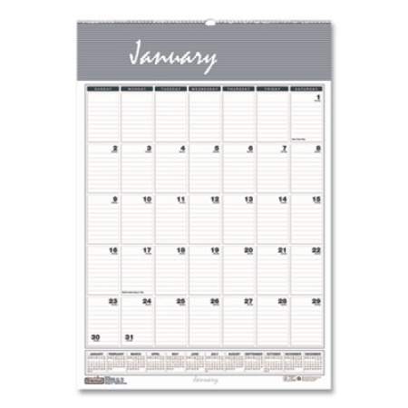 House of Doolittle Bar Harbor Recycled Wirebound Monthly Wall Calendar, 12 x 17, White/Blue/Gray Sheets, 12-Month (Jan-Dec): 2022 (332)