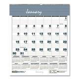 House of Doolittle Bar Harbor Recycled Wirebound Monthly Wall Calendar, 6 x 7, White/Blue/Gray Sheets, 12-Month (Jan-Dec): 2022 (330)