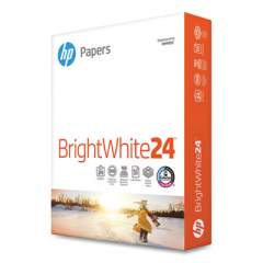 HP Brightwhite24 Paper, 100 Bright, 24lb, 8.5 x 11, Bright White, 500/Ream (203000)