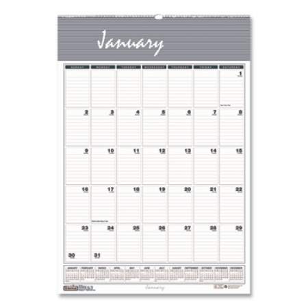 House of Doolittle Bar Harbor Recycled Wirebound Monthly Wall Calendar, 15.5 x 22, White/Blue/Gray Sheets, 12-Month (Jan-Dec): 2022 (333)