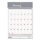 House of Doolittle Bar Harbor Recycled Wirebound Monthly Wall Calendar, 8.5 x 11, White/Blue/Gray Sheets, 12-Month (Jan-Dec): 2022 (331HD)
