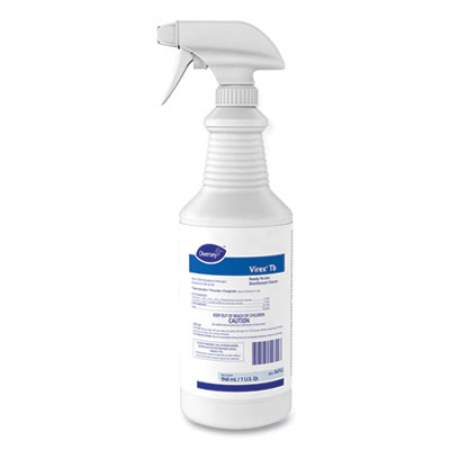 Diversey Virex TB Disinfectant Cleaner, Lemon Scent, Liquid, 32 oz Bottle, 12/Carton (04743)