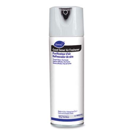 Diversey Good Sense Air Freshener Tough Odor No Smoke, Floral, 12.5 oz Aerosol Spray, 6/Carton (100949175)
