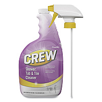 Crew Shower, Tub and Tile Cleaner, Fresh Clean Scent, Liquid, 32 oz Bottle (CBD540281EA)
