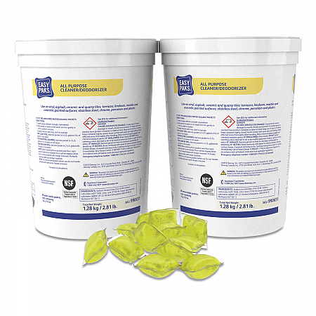 All-Purpose Cleaner/Deodorizer, Fresh Scent, 90 .5 oz Packets/Tub, 2 Tubs/Carton (990651)