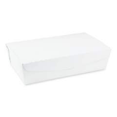 Pactiv Evergreen EarthChoice OneBox Paper Box, 77 oz, 9 x 4.85 x 2.7, White, 162/Carton (NOB04SW)