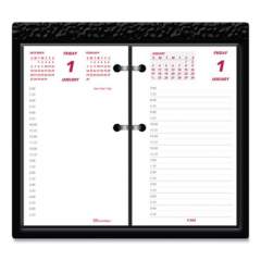 Brownline Daily Calendar Pad Refill, 6 x 3.5, White/Burgundy/Gray Sheets, 2022 (C2R)