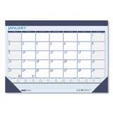 House of Doolittle Recycled Contempo Desk Pad Calendar, 18.5 x 13, White/Blue Sheets, Black Binding, Black Corners, 12-Month (Jan to Dec): 2022 (1516)