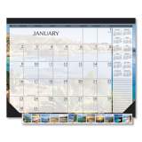 House of Doolittle Recycled Earthscapes Desk Pad Calendar, Seascapes Photography, 18.5 x 13, Black Binding/Corners,12-Month (Jan to Dec): 2022 (1386)
