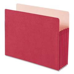 Smead Colored File Pockets, 5.25" Expansion, Letter Size, Red (73241)