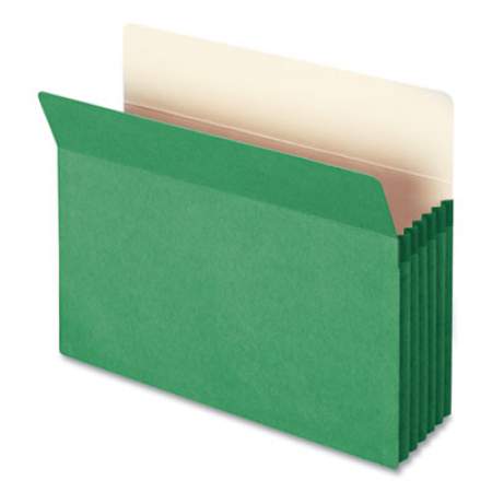 Smead Colored File Pockets, 5.25" Expansion, Letter Size, Green (73236)