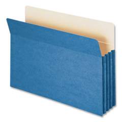 Smead Colored File Pockets, 3.5" Expansion, Legal Size, Blue (74225)