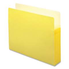 Smead Colored File Pockets, 5.25" Expansion, Letter Size, Yellow (73243)
