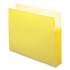 Smead Colored File Pockets, 5.25" Expansion, Letter Size, Yellow (73243)