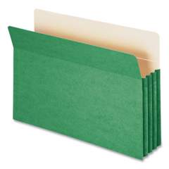 Smead Colored File Pockets, 3.5" Expansion, Legal Size, Green (74226)