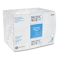 Pacific Blue Select Disposable Patient Care Washcloths, 1-Ply, 9.5 x 13, Unscented, White, 50/Pack, 20 Packs/Carton (80535)