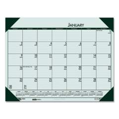 House of Doolittle EcoTones Recycled Monthly Desk Pad Calendar, 22 x 17, Green-Tint/Woodland Green Sheets/Corners, 12-Month (Jan to Dec): 2022 (12471)