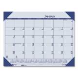House of Doolittle EcoTones Recycled Monthly Desk Pad Calendar, 22 x 17, Ocean Blue Sheets/Corners, Black Binding, 12-Month (Jan-Dec): 2022 (12440)