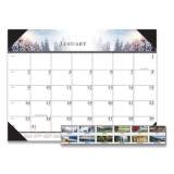 House of Doolittle Recycled Full-Color Monthly Desk Pad Calendar, Nature Photography, 22 x 17, Black Binding/Corners,12-Month (Jan to Dec): 2022 (140HD)
