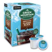 Green Mountain Coffee Classic Black Brew Over Ice Coffee K-Cups, 24/Box (9027)