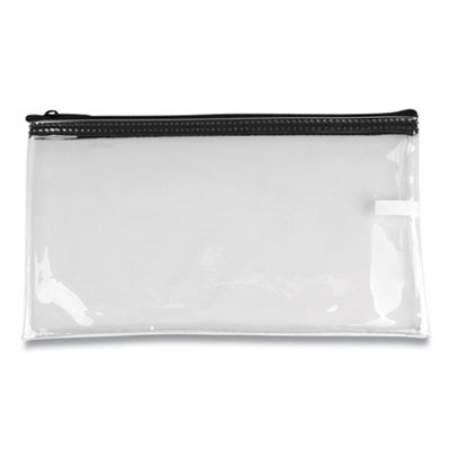 CONTROLTEK Multipurpose Zipper Bags, Vinyl, 11 x 6, Clear (530977)